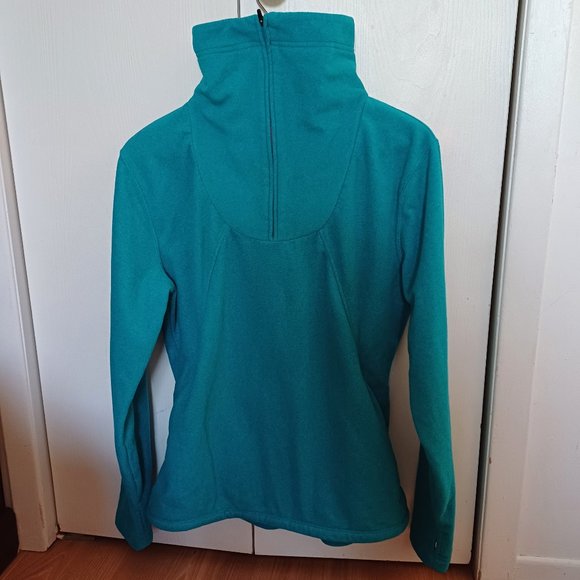 Avia Blue Turquoise Long Sleeve Fleece Pullover Size Large - Picture 2 of 12